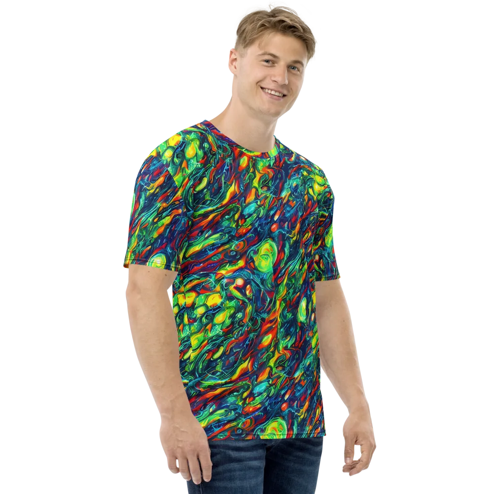 Chromatic Torrent on Men's Crew Neck T-Shirt — Right
