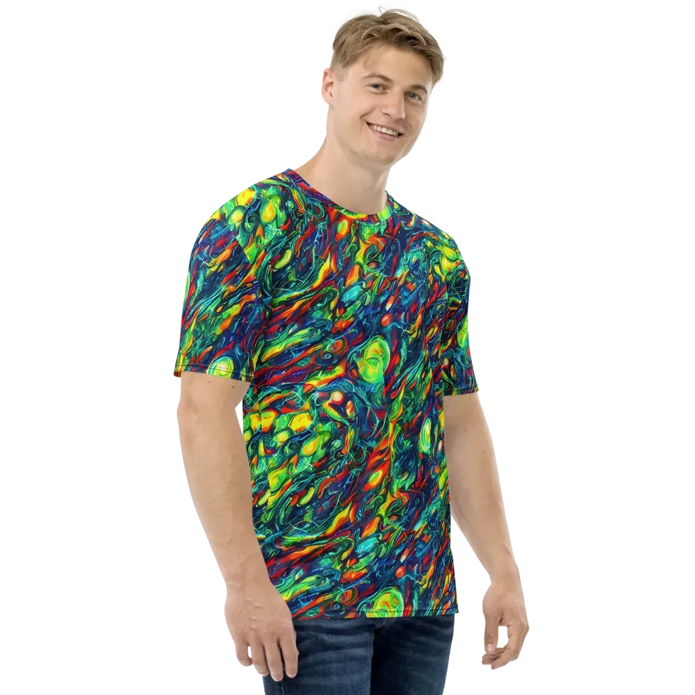 Chromatic Torrent on Men's Crew Neck T-Shirt — Right