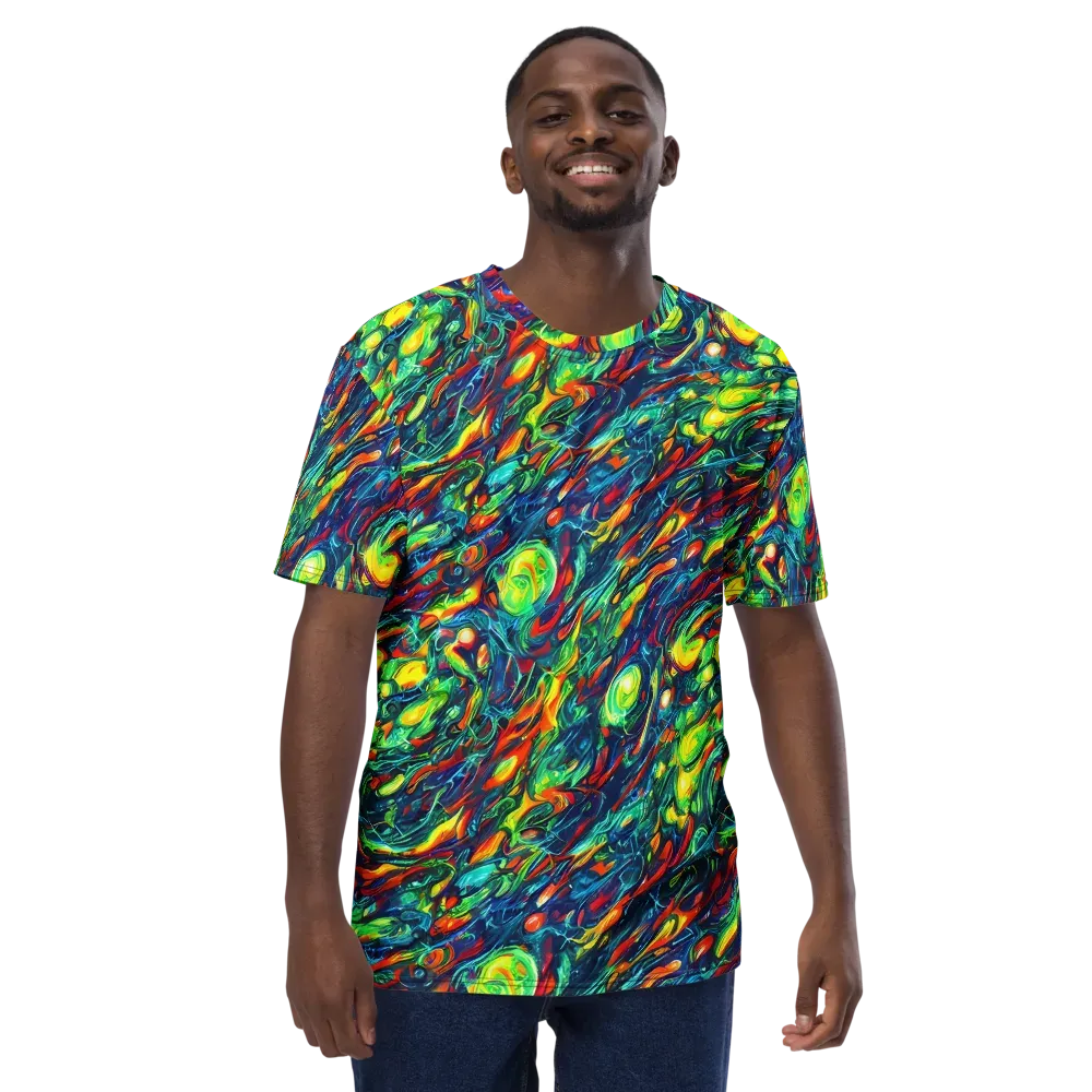 Chromatic Torrent on Men's Crew Neck T-Shirt — Front