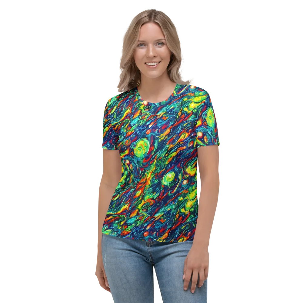 Chromatic Torrent on Women's Crew Neck T-Shirt — Front