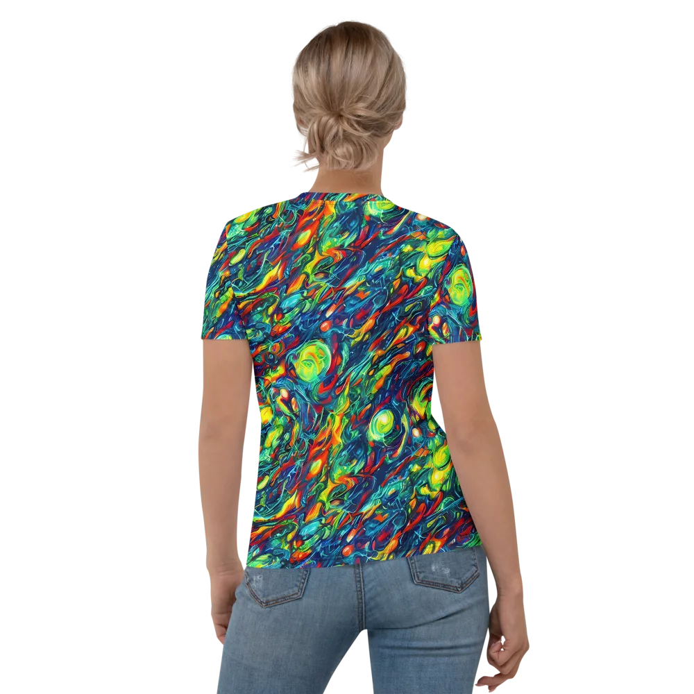 Chromatic Torrent on Women's Crew Neck T-Shirt — Back