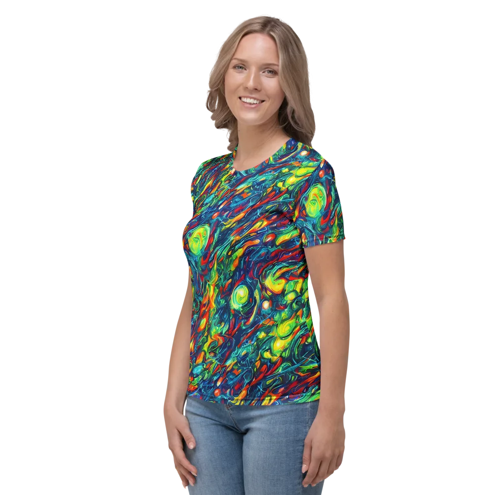 Chromatic Torrent on Women's Crew Neck T-Shirt — Left
