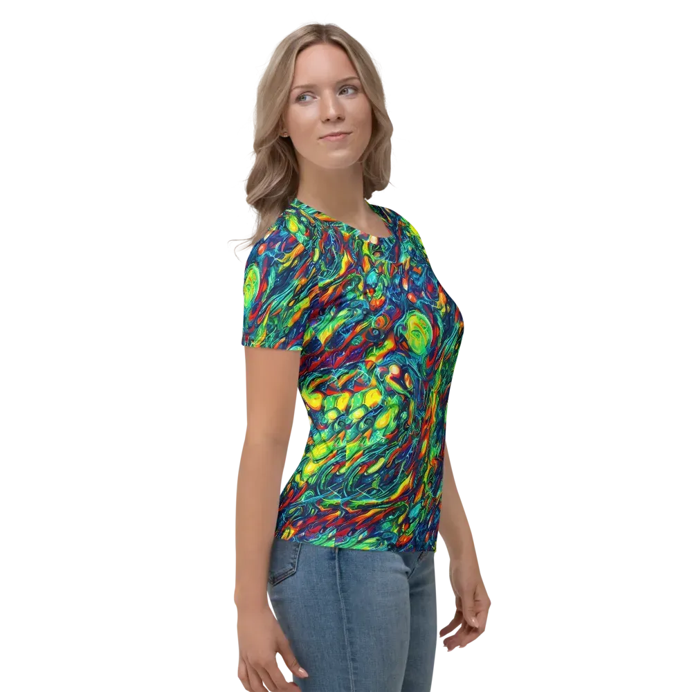 Chromatic Torrent on Women's Crew Neck T-Shirt — Right