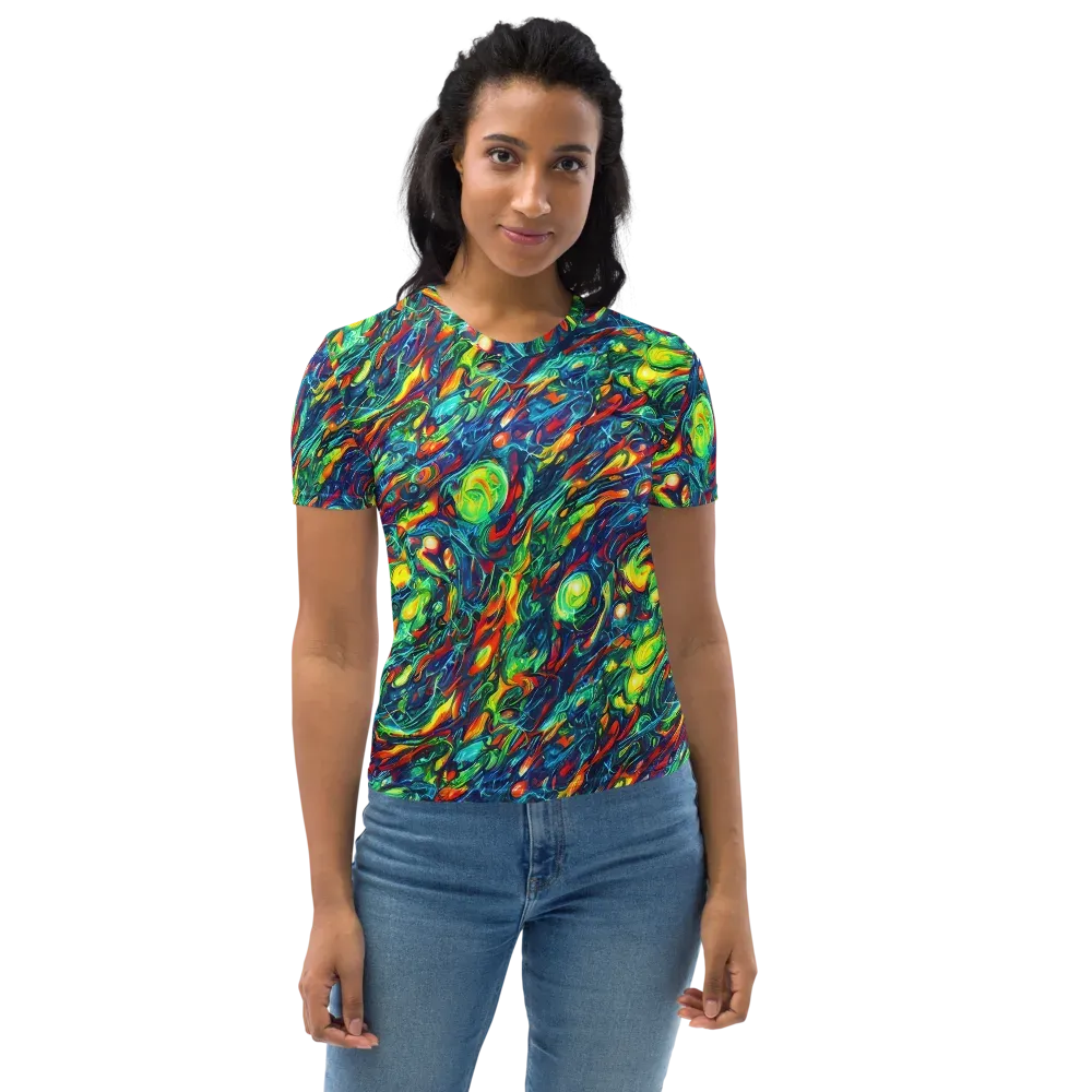 Chromatic Torrent on Women's Crew Neck T-Shirt — Front