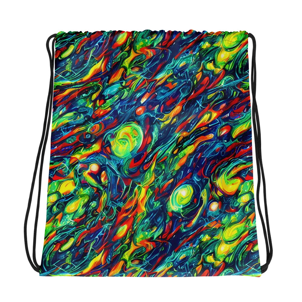 Chromatic Torrent on Drawstring Bag — Photo
