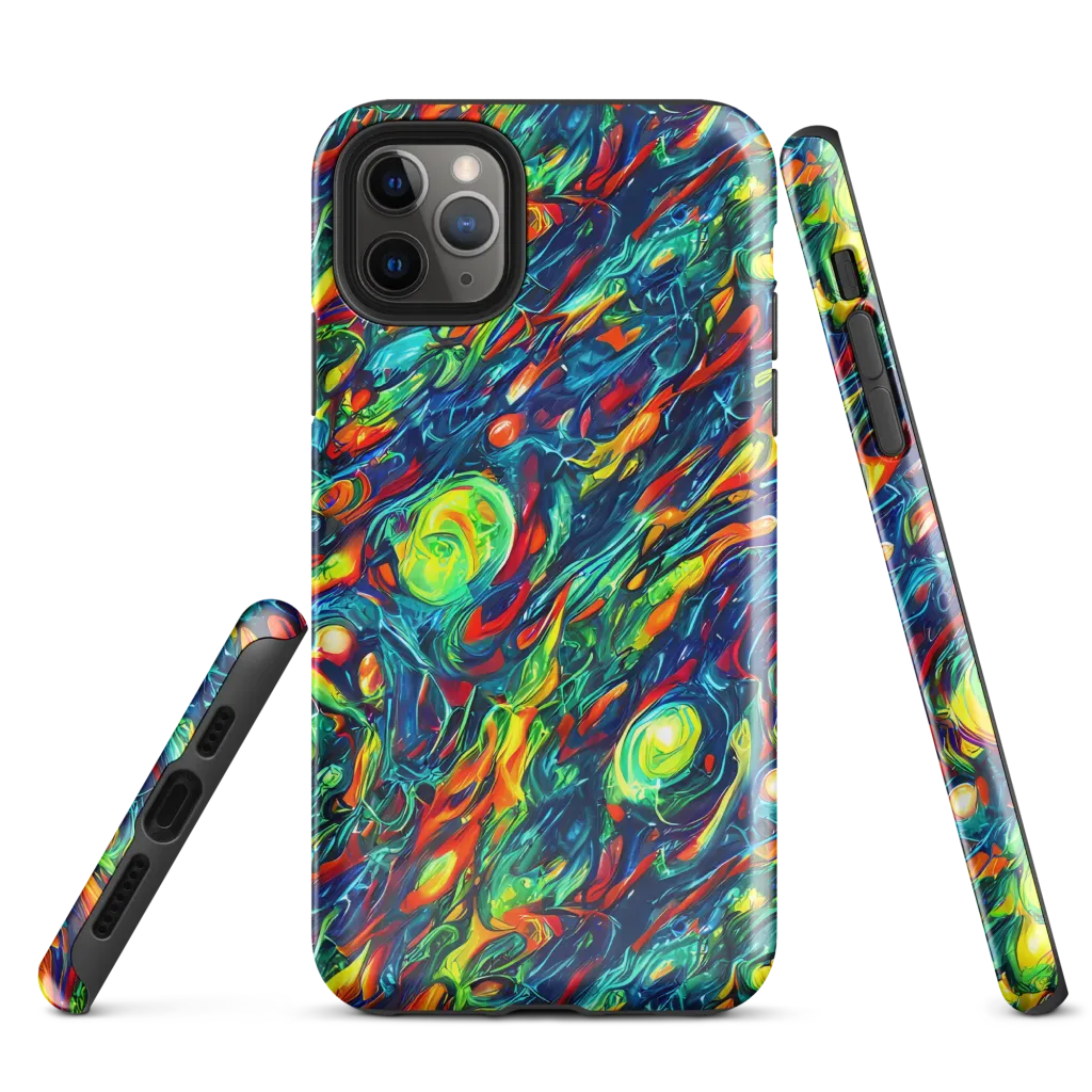Chromatic Torrent on Tough Case for iPhone® — Front