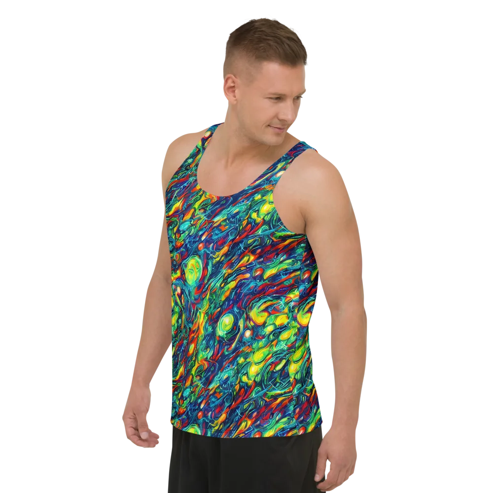 Chromatic Torrent on Men's Tank Top — Left Front