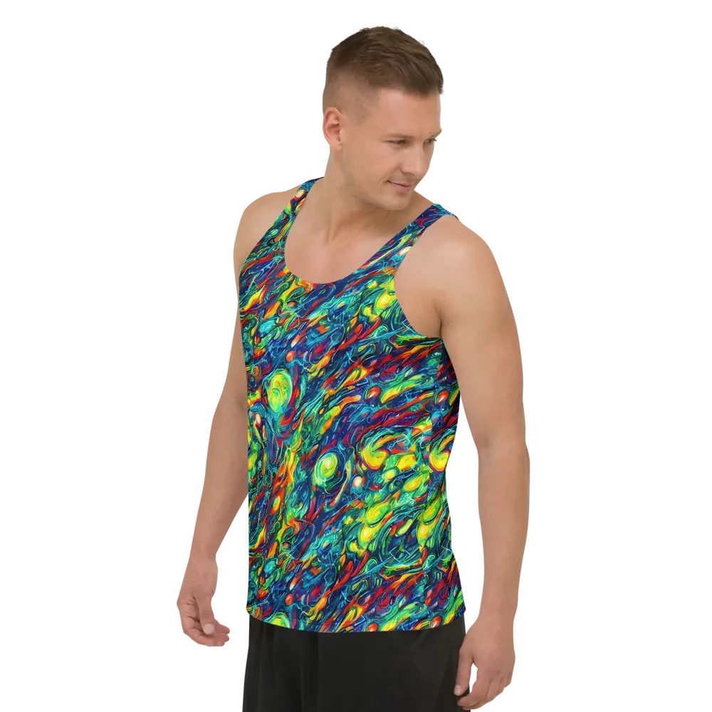 Chromatic Torrent on Men's Tank Top — Left Front