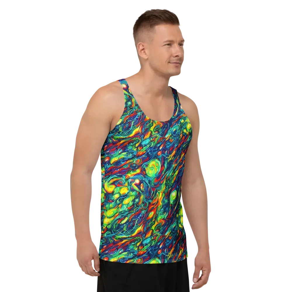 Chromatic Torrent on Men's Tank Top — Right Front