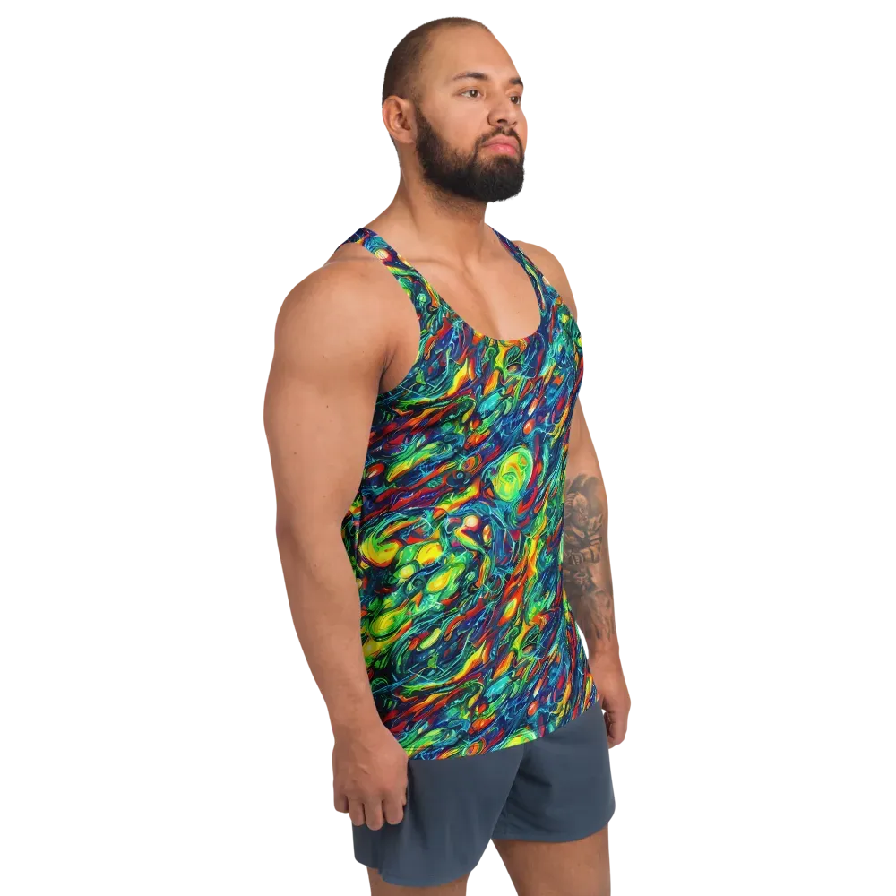 Chromatic Torrent on Men's Tank Top — Right Front