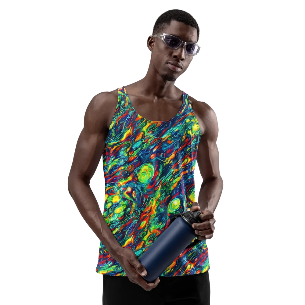 Chromatic Torrent on Men's Tank Top — Front