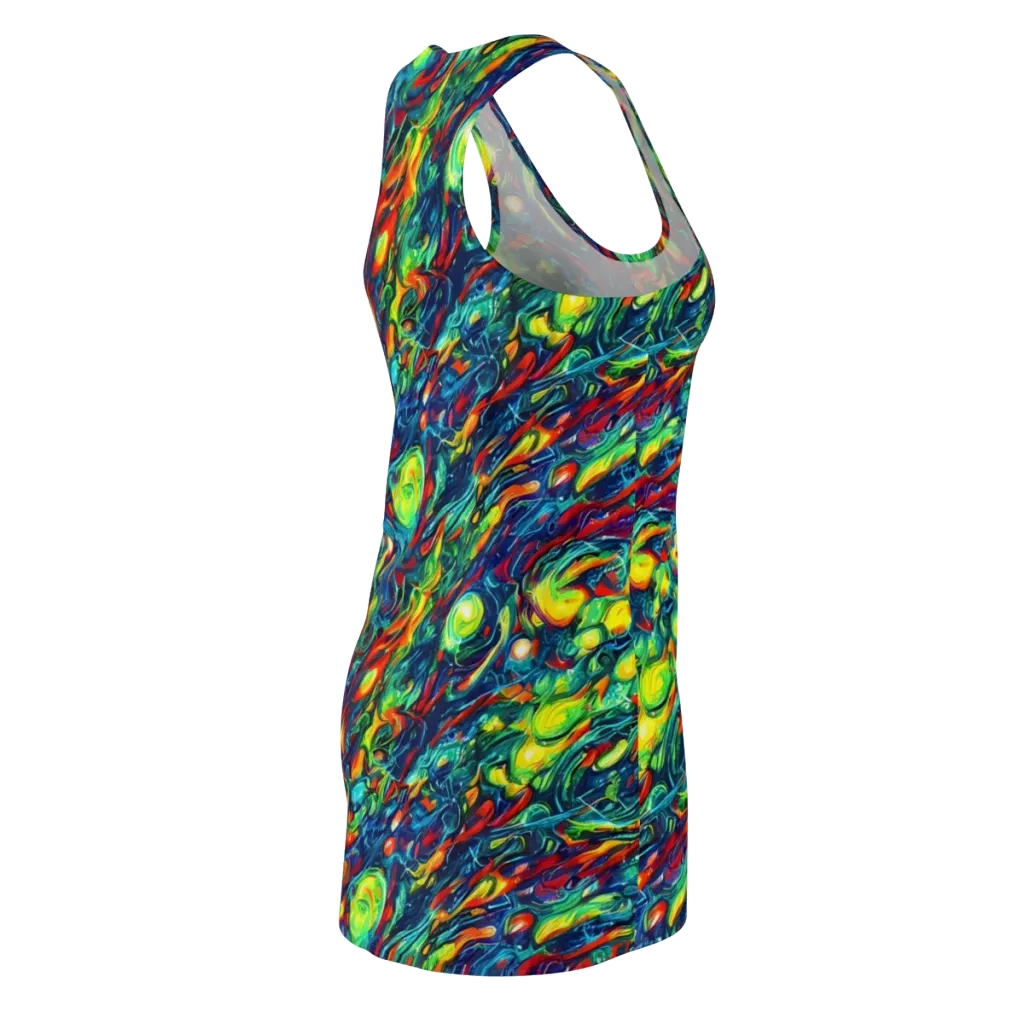 Chromatic Torrent on Racerback Dress — Back Side