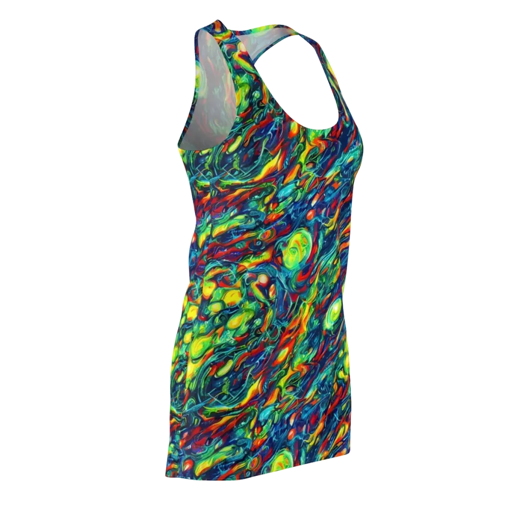 Chromatic Torrent on Racerback Dress — Front Side