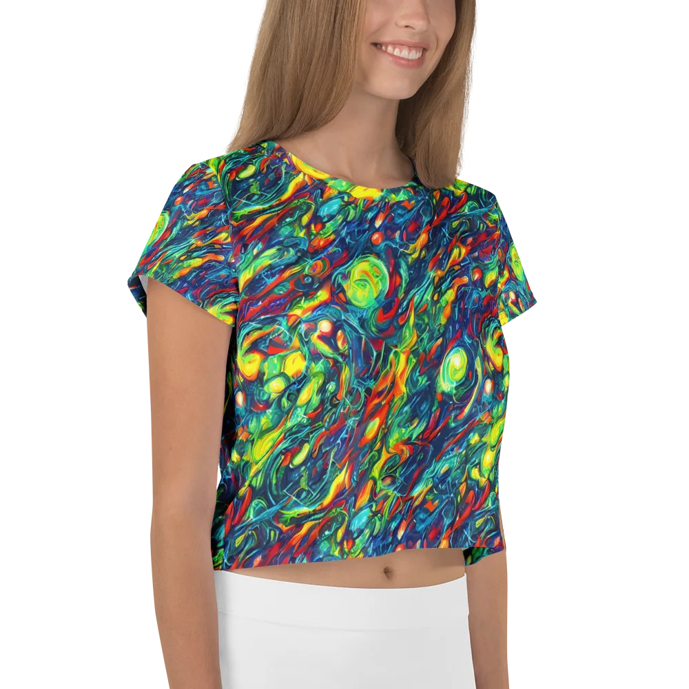 Chromatic Torrent on Crop Tee — Right