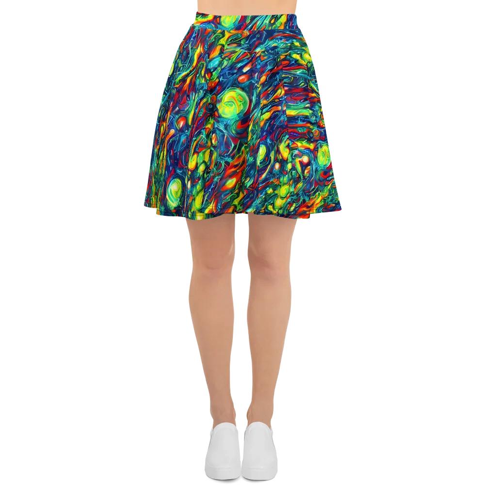 Chromatic Torrent on Skater Skirt — Front