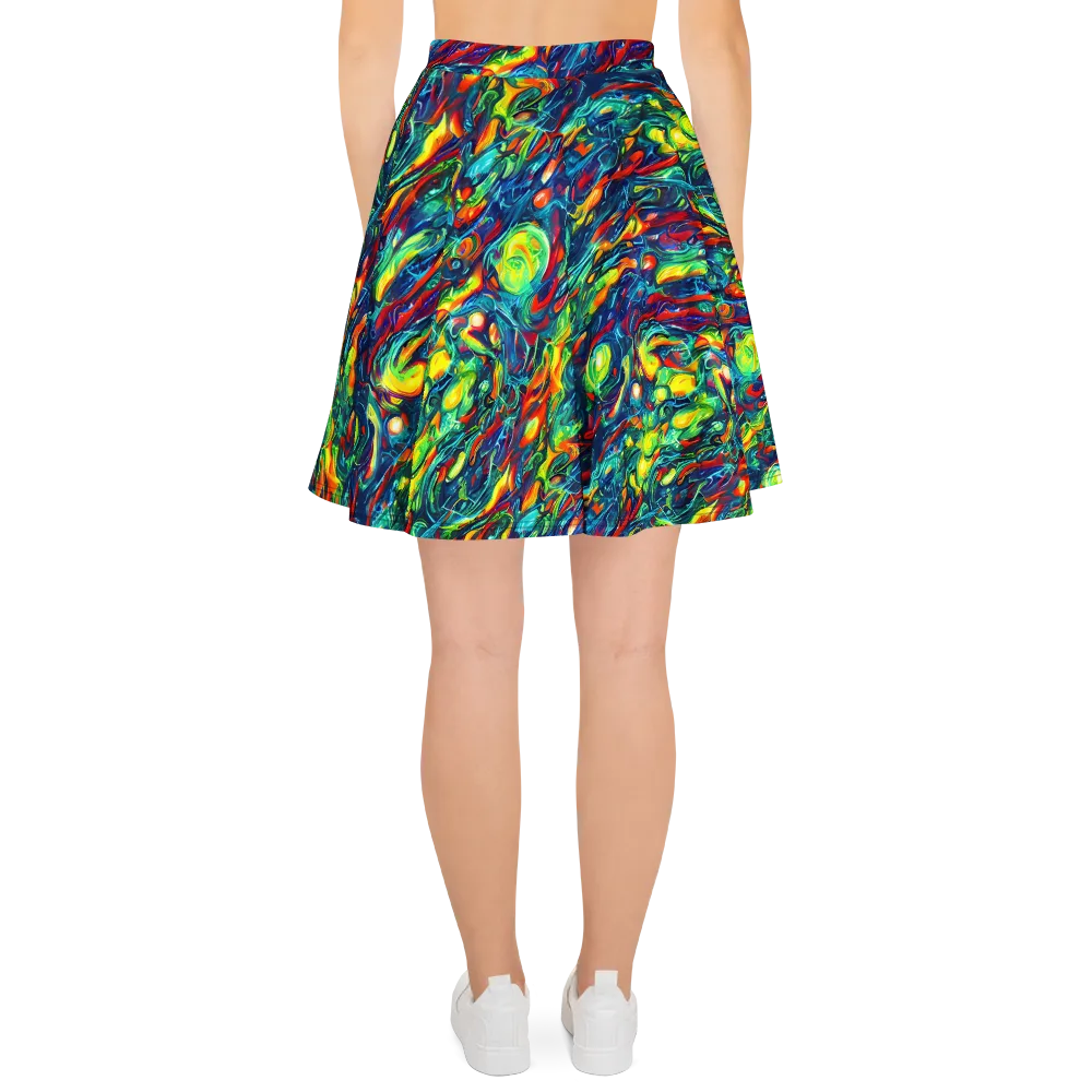 Chromatic Torrent on Skater Skirt — Back