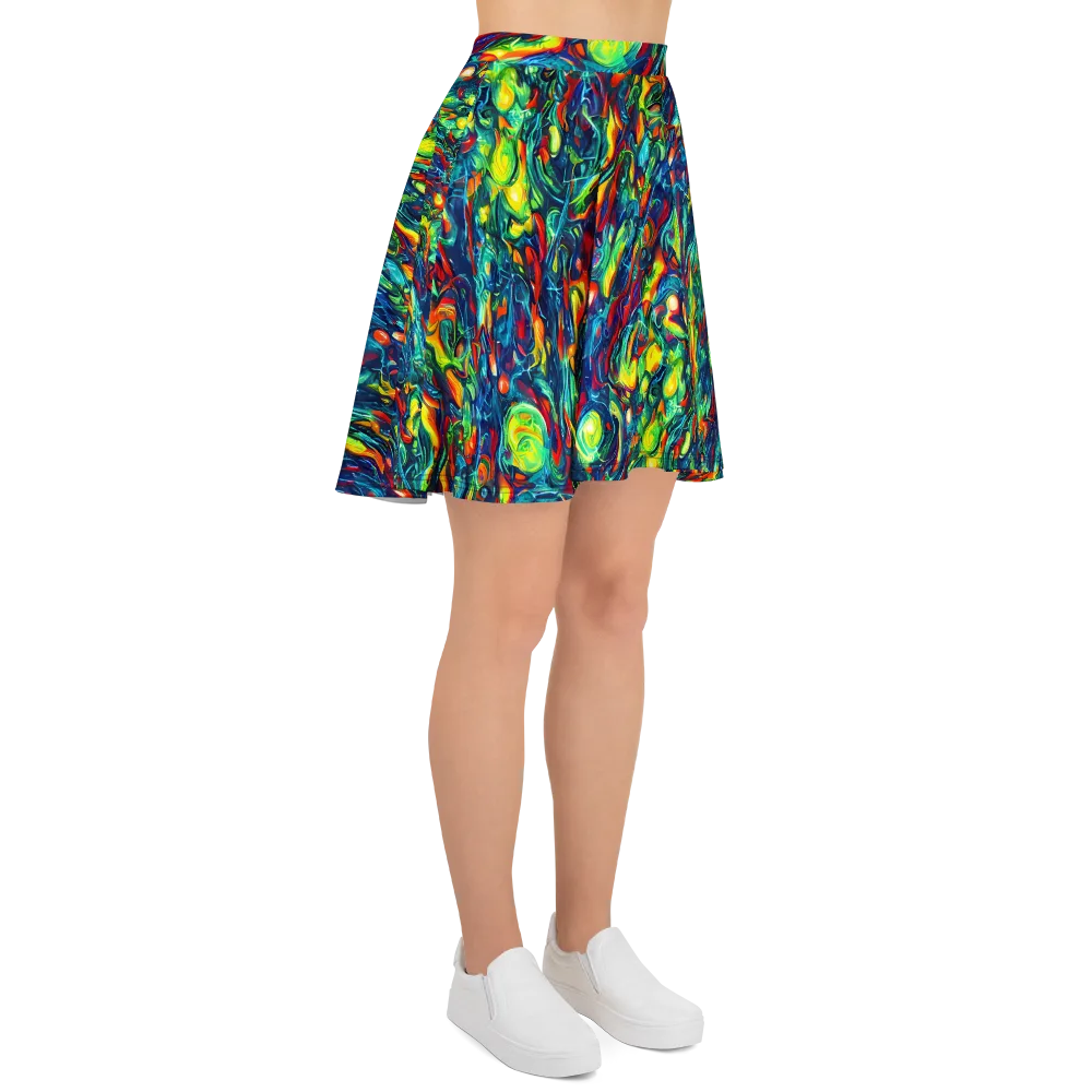 Chromatic Torrent on Skater Skirt — Right