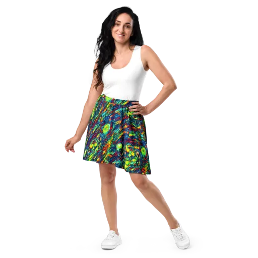 Chromatic Torrent on a Skater Skirt