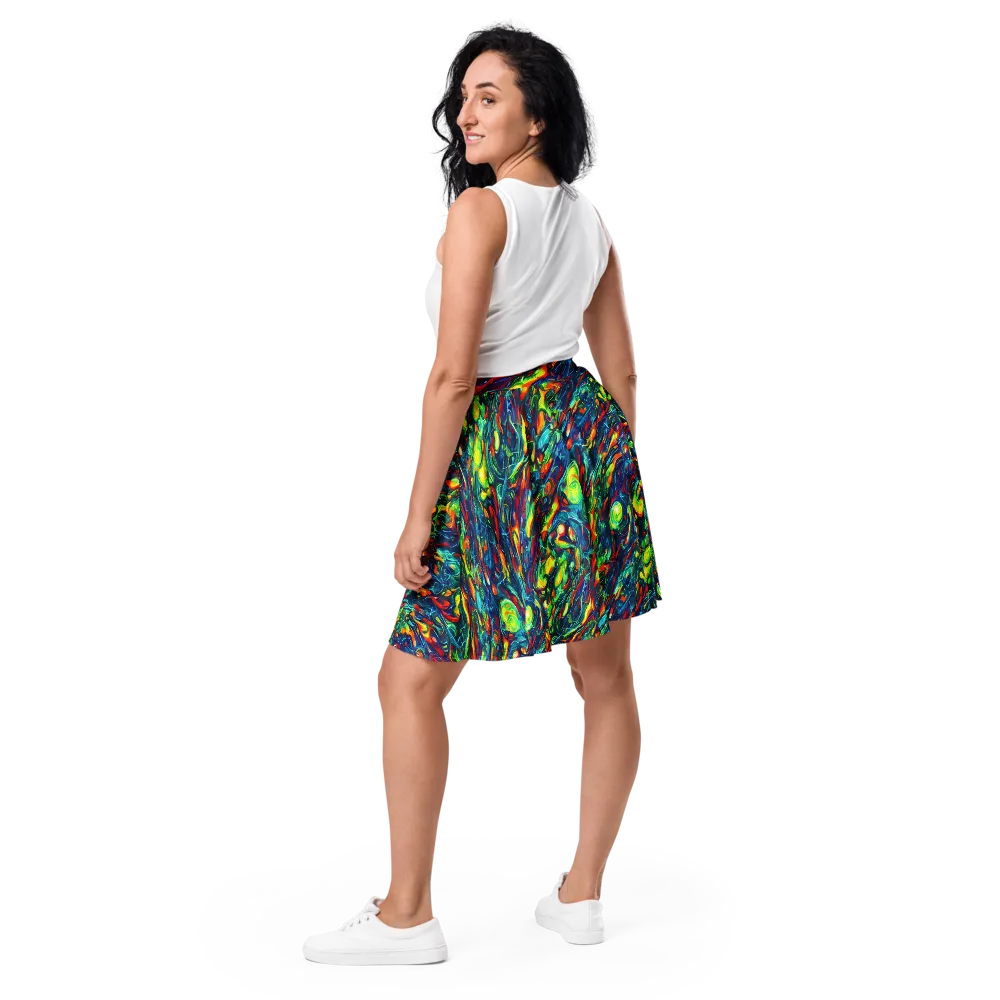 Chromatic Torrent on Skater Skirt — Back