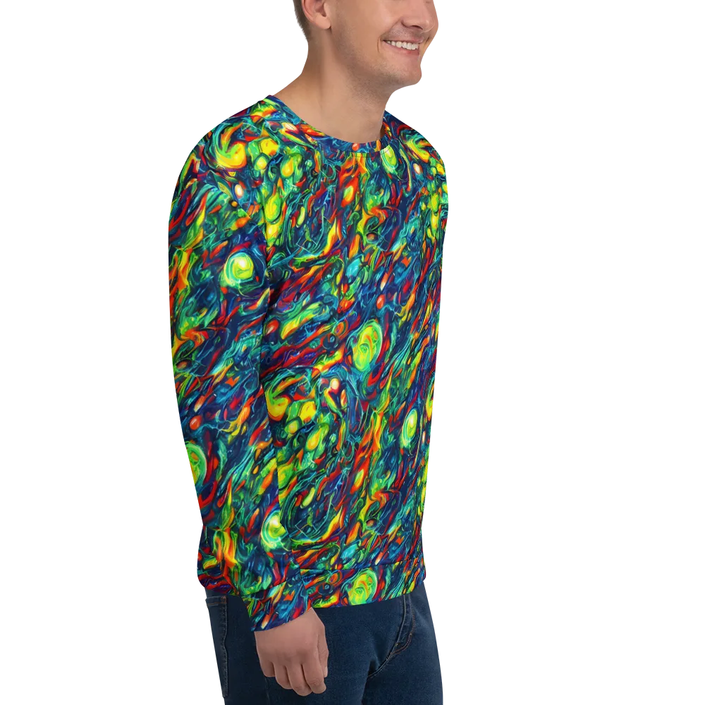 Chromatic Torrent on Sweatshirt — Right Front