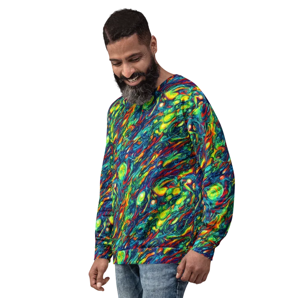 Chromatic Torrent on Sweatshirt — Left Front