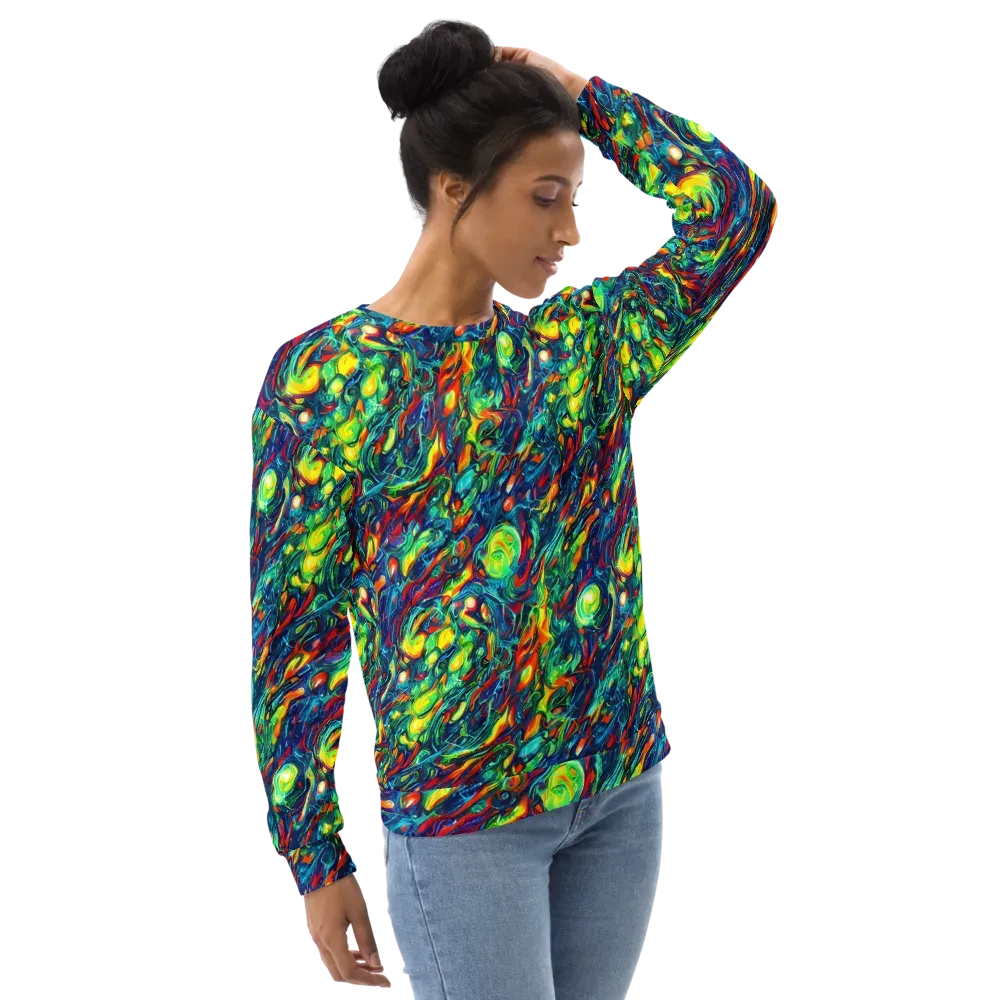 Chromatic Torrent on Sweatshirt — Right Front