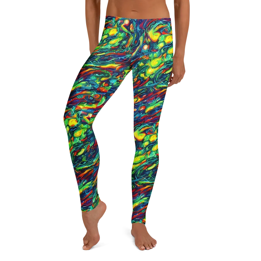 Chromatic Torrent on Leggings — Front