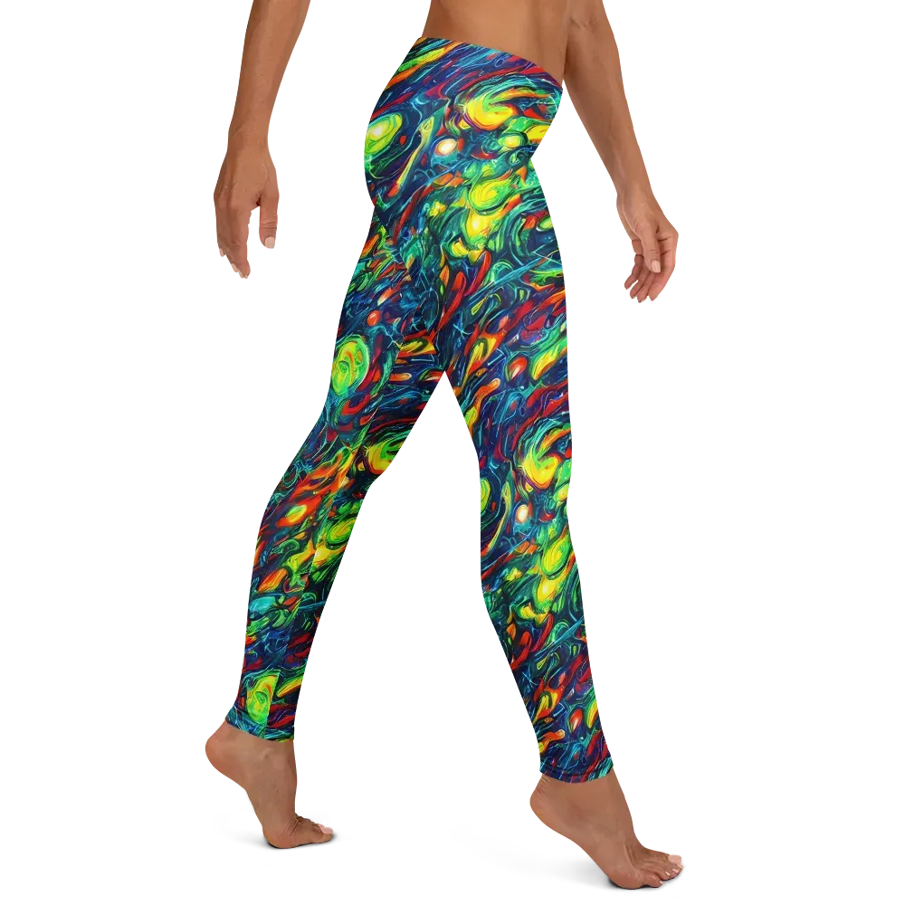 Chromatic Torrent on Leggings — Right