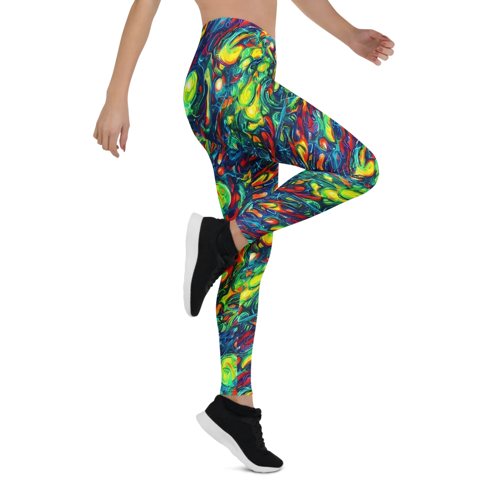 Chromatic Torrent on Leggings — Right