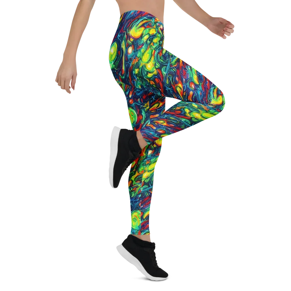 Chromatic Torrent on Leggings — Right
