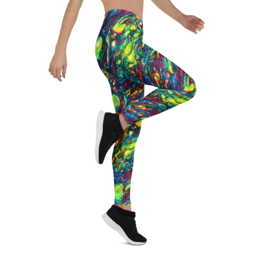 Chromatic Torrent on a Leggings