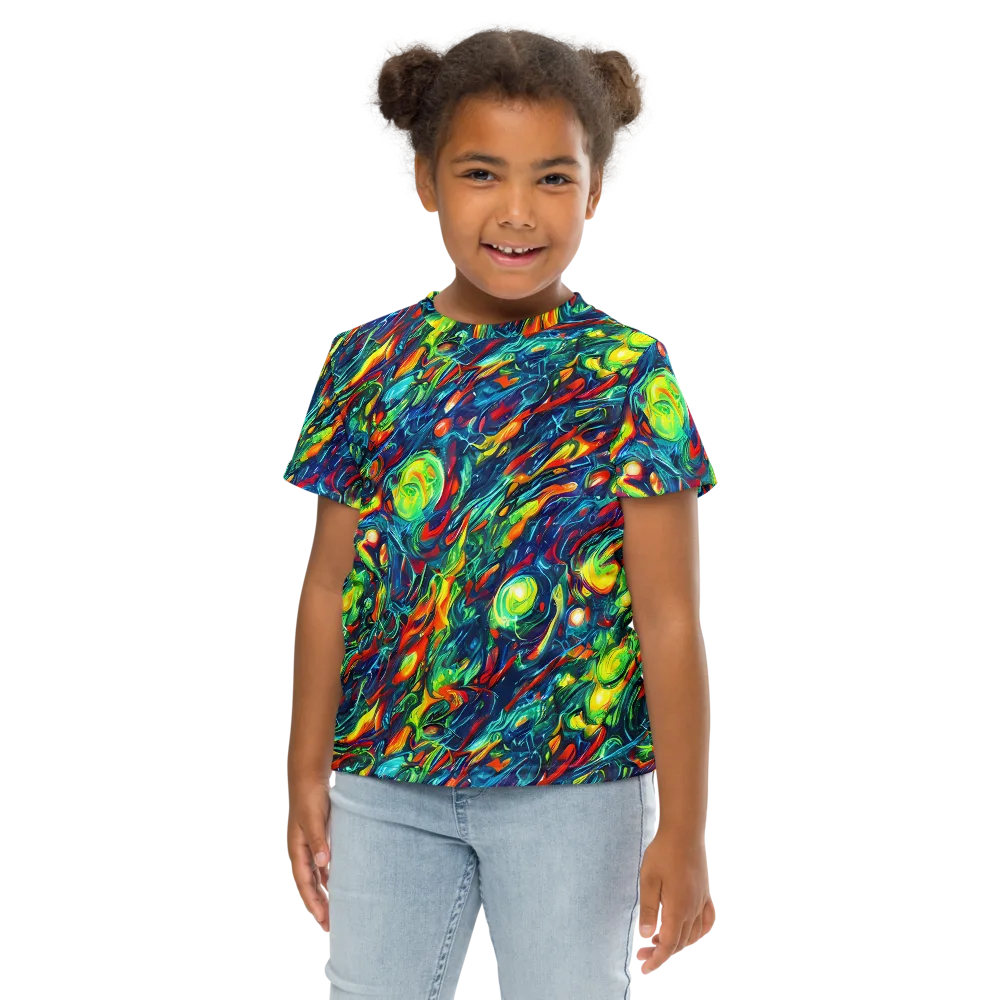Chromatic Torrent on Kids Crew Neck T-Shirt — Front