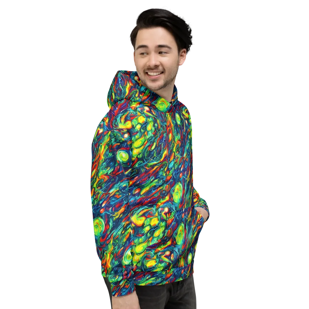 Chromatic Torrent on Hoodie — Right