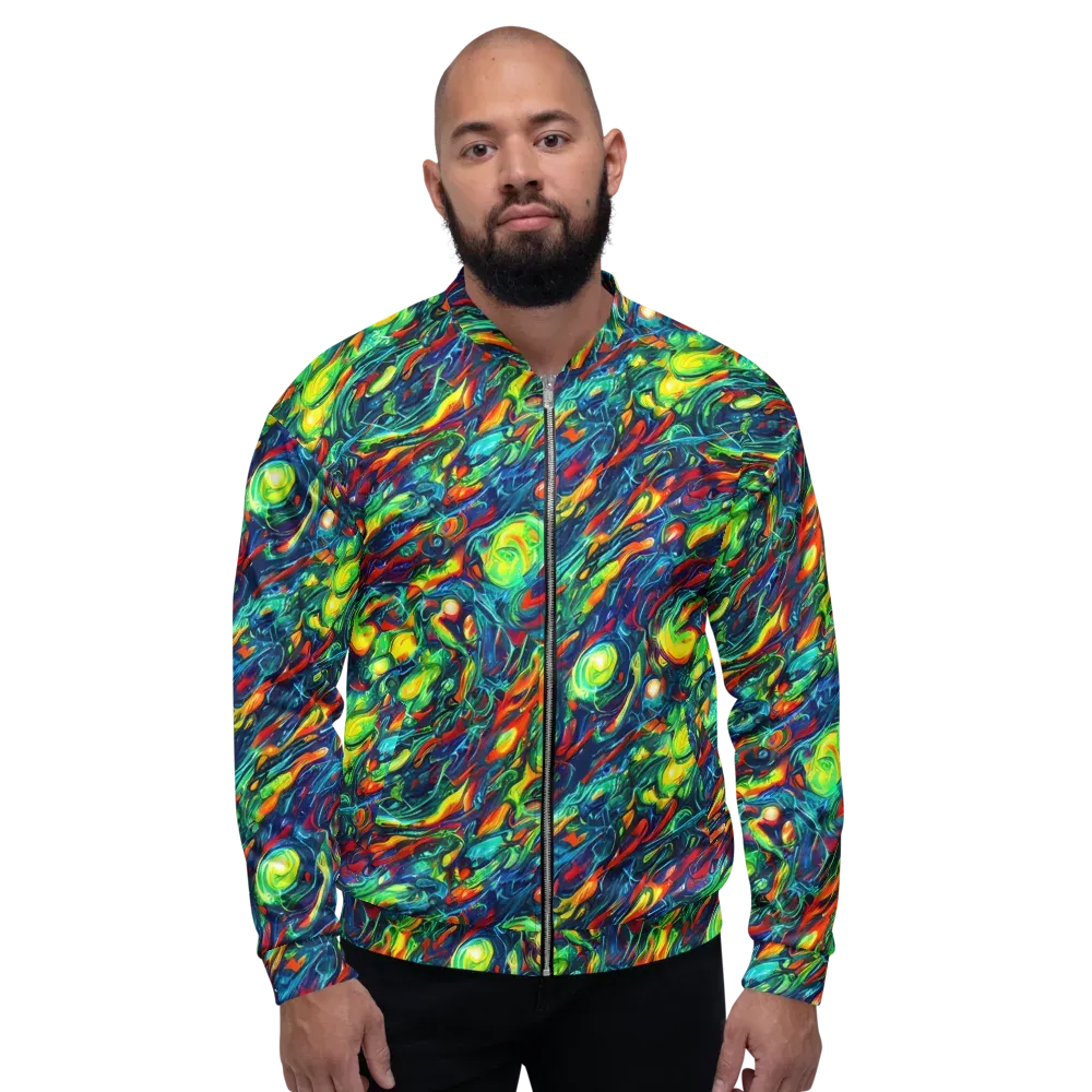 Chromatic Torrent on Bomber Jacket — Front
