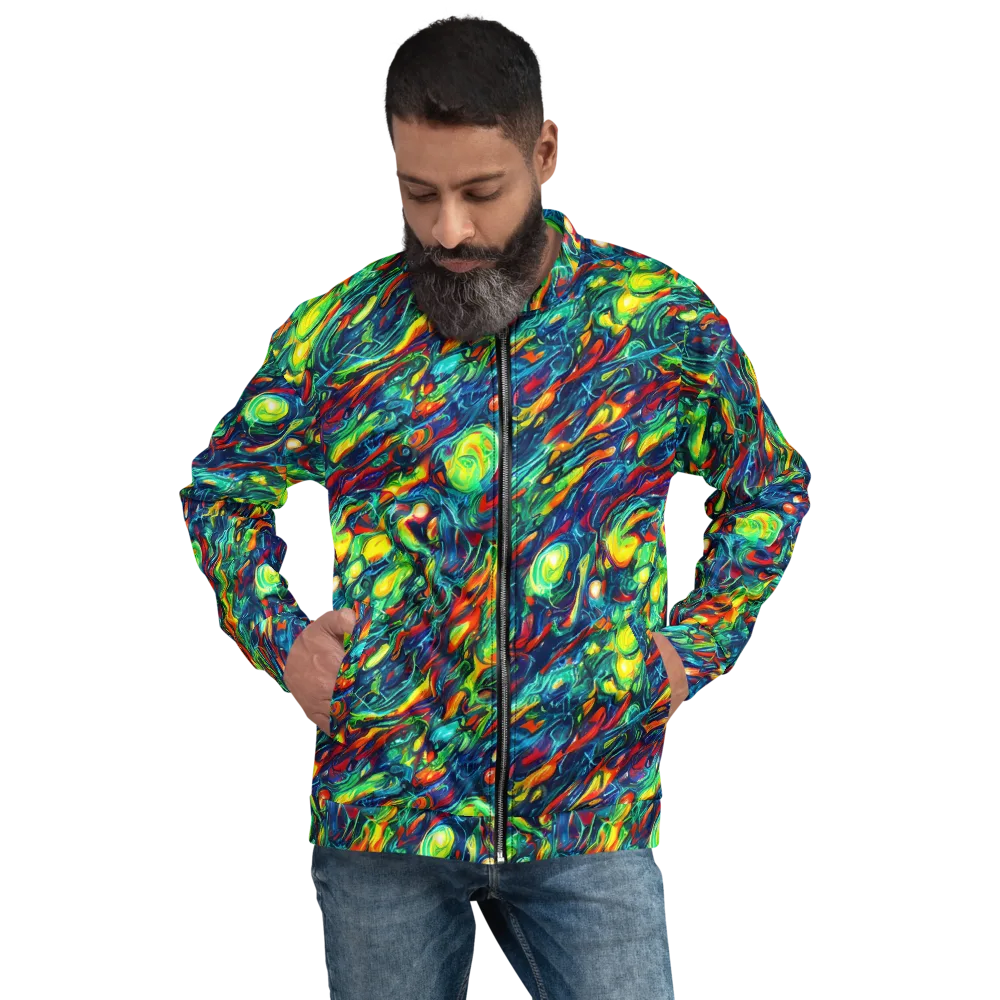Chromatic Torrent on Bomber Jacket — Front