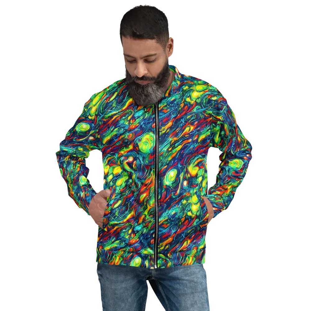 Chromatic Torrent on Bomber Jacket — Front