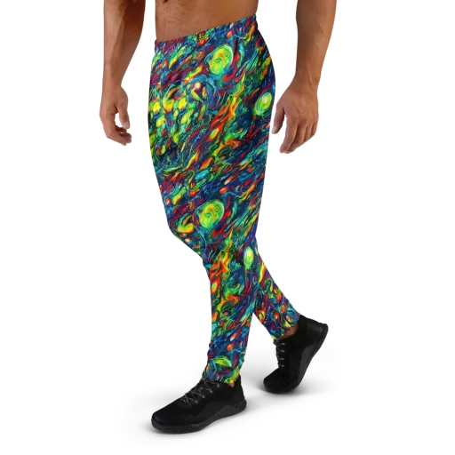 Chromatic Torrent on a Men's Joggers
