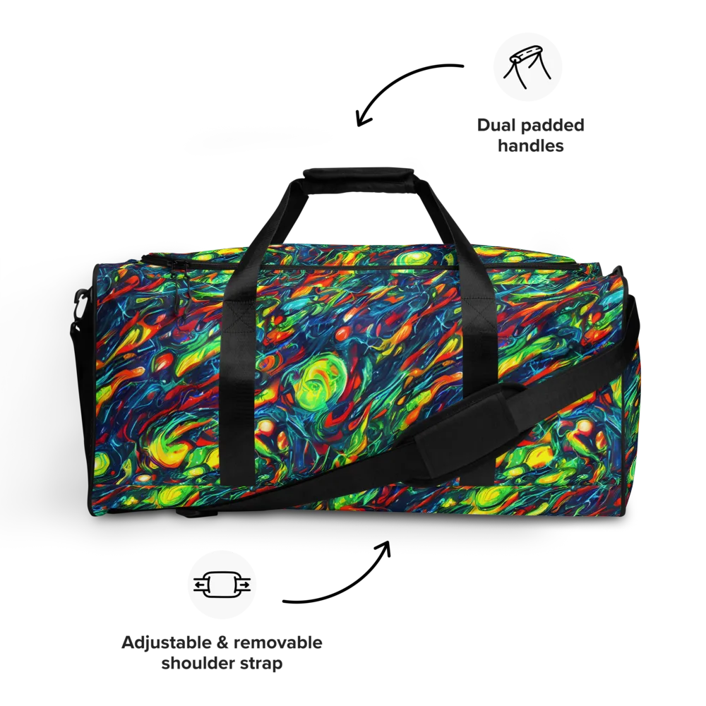 Chromatic Torrent on Duffle Bag — Front