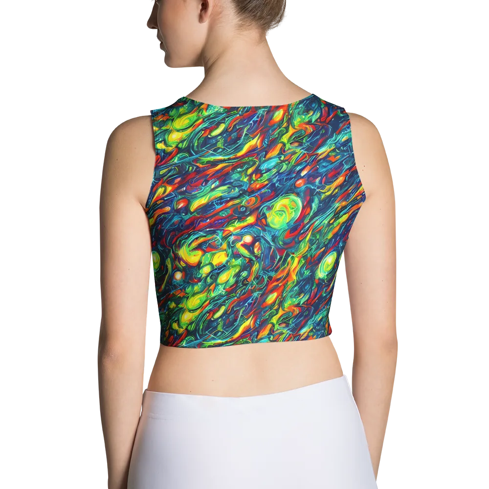 Chromatic Torrent on Crop Top — Back