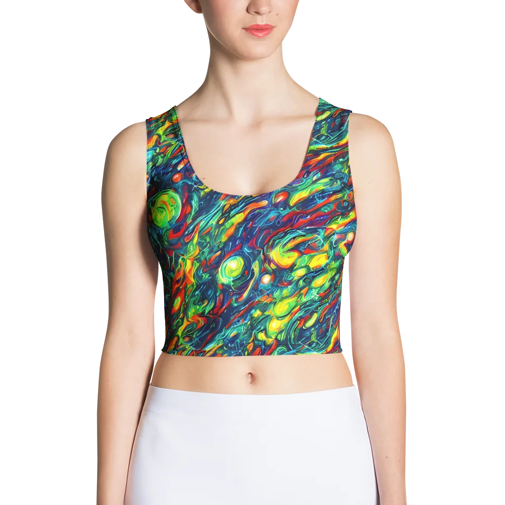 Chromatic Torrent on Crop Top — Front