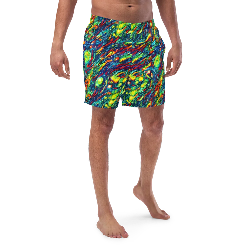 Chromatic Torrent on Swim Trunks — Front