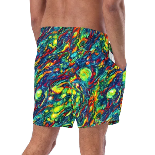 Chromatic Torrent on a Swim Trunks