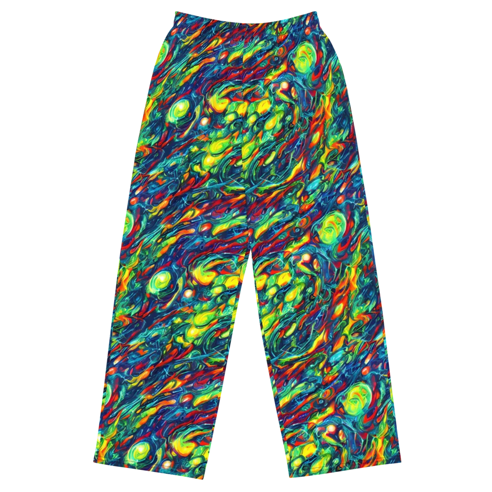 Chromatic Torrent on Wide-Leg Pants — Front