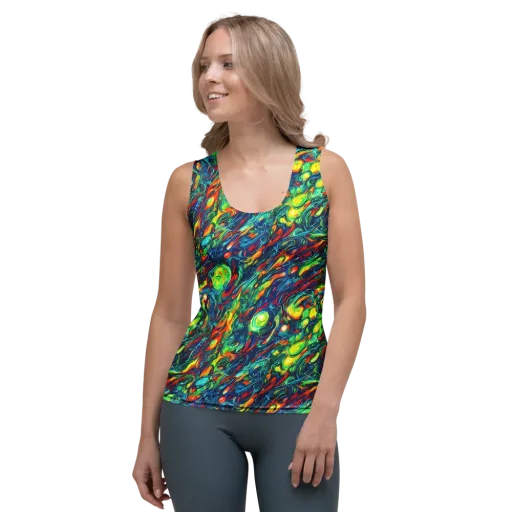Chromatic Torrent on a Women's Tank Top