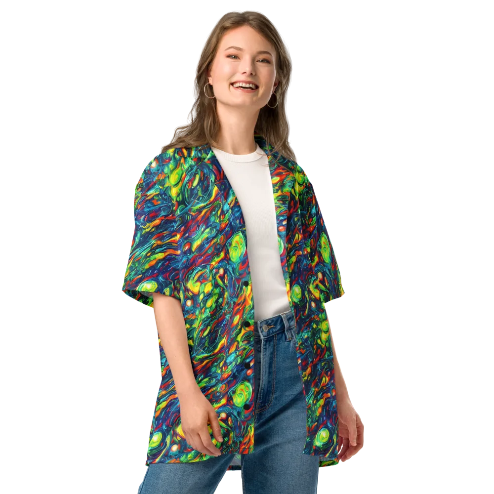 Chromatic Torrent on Button Shirt — Front