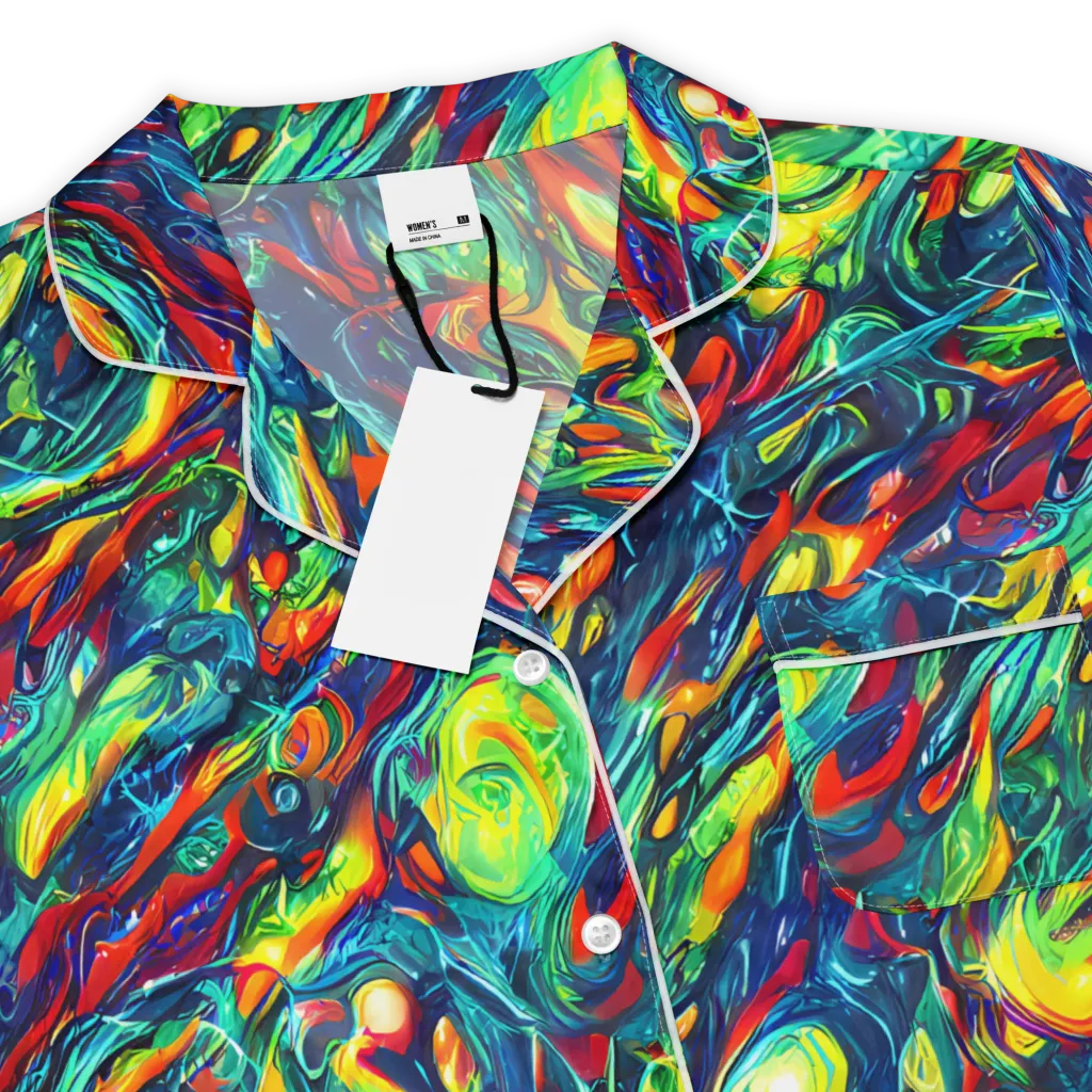 Chromatic Torrent on Women's Short Sleeve Pajama Top — Product details