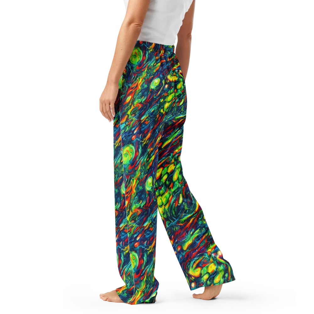 Chromatic Torrent on Women's Pajama Pants — Left