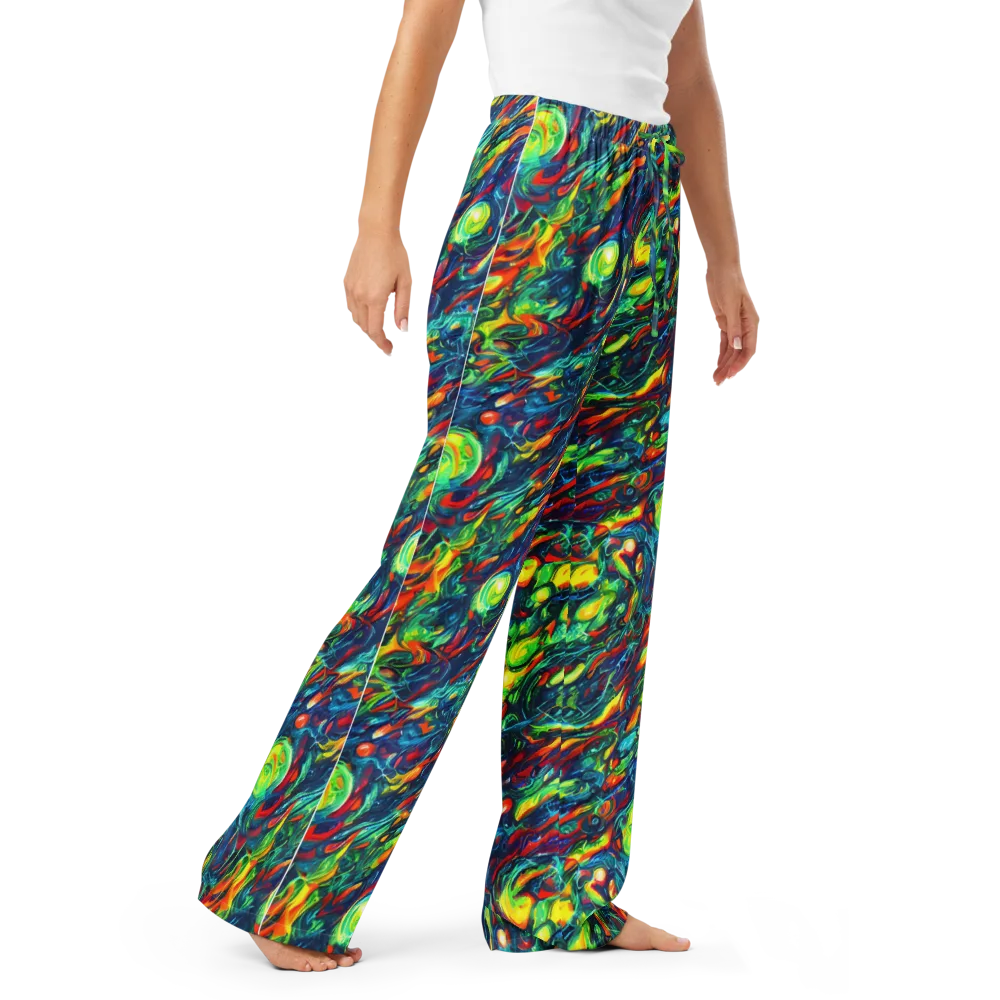 Chromatic Torrent on Women's Pajama Pants — Right Front