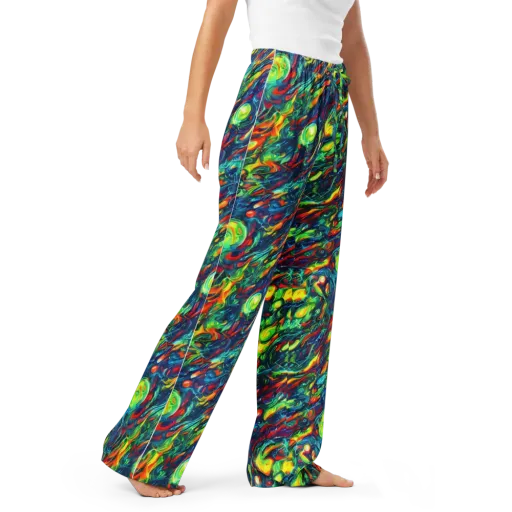 Chromatic Torrent on a Women's Pajama Pants