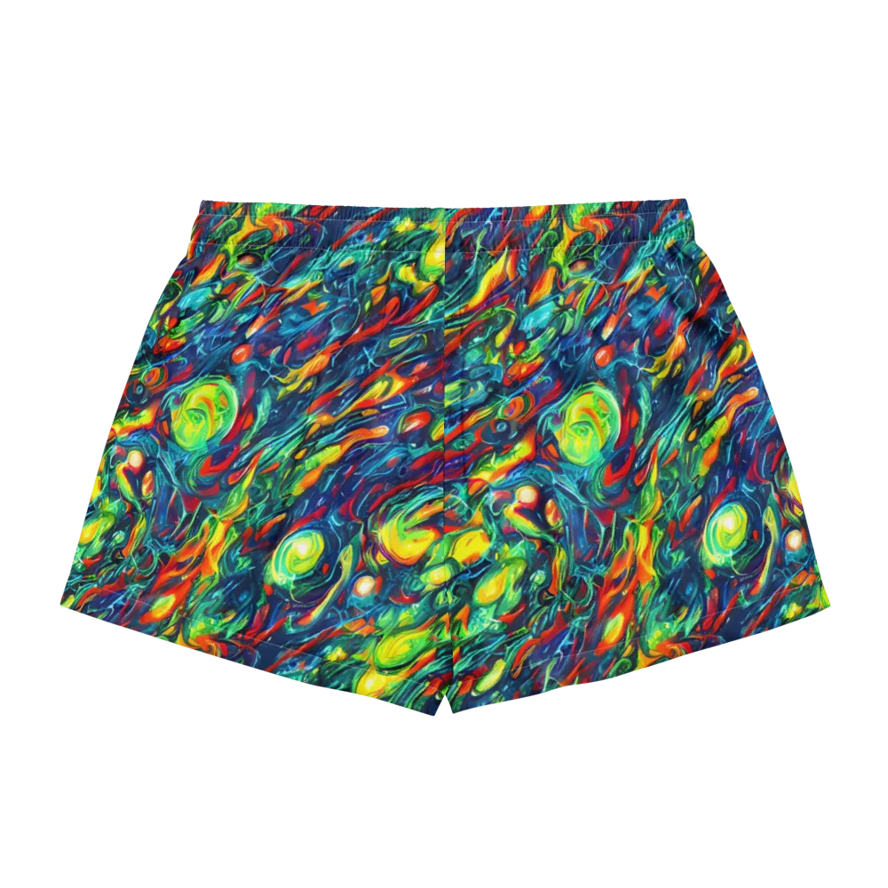 Chromatic Torrent on Women's Pajama Shorts — Back
